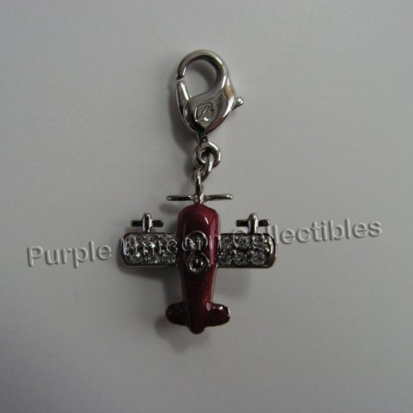 Swarovski Crystal Airplane Charm - Picture 2 of 2
